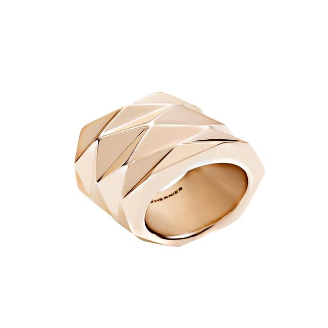 Vhernier Plisse 18k Rose Gold Polished Ring