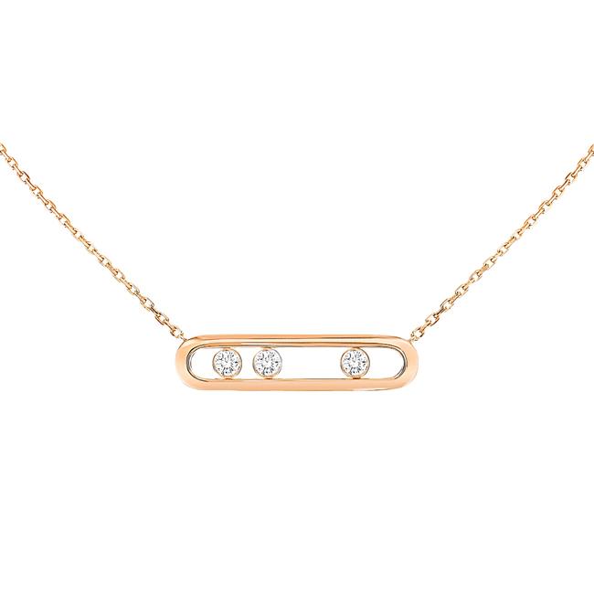 Messika Move 18k Rose Gold Diamond Necklace