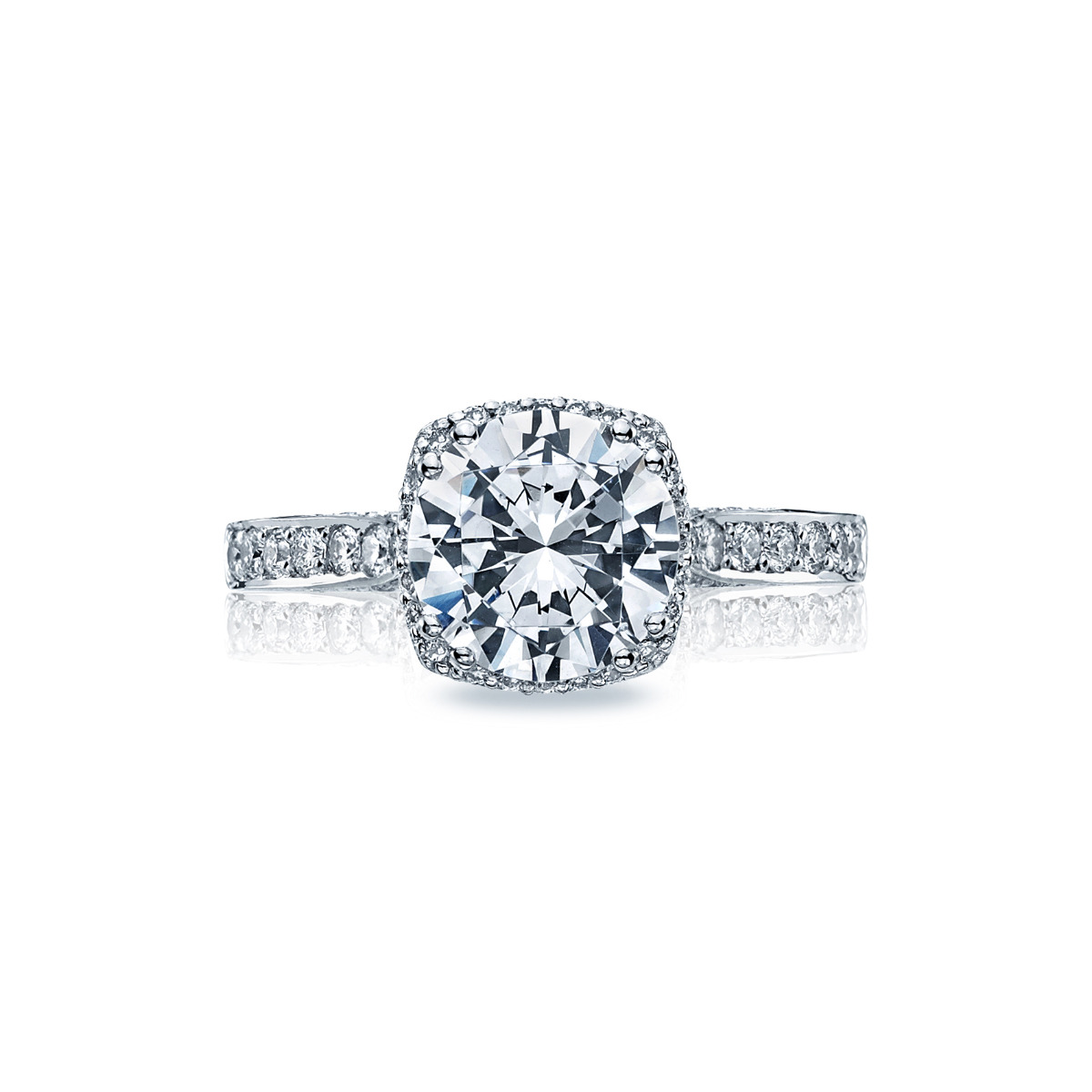 Tacori Dantela Cushion Diamond Halo Engagement Ring