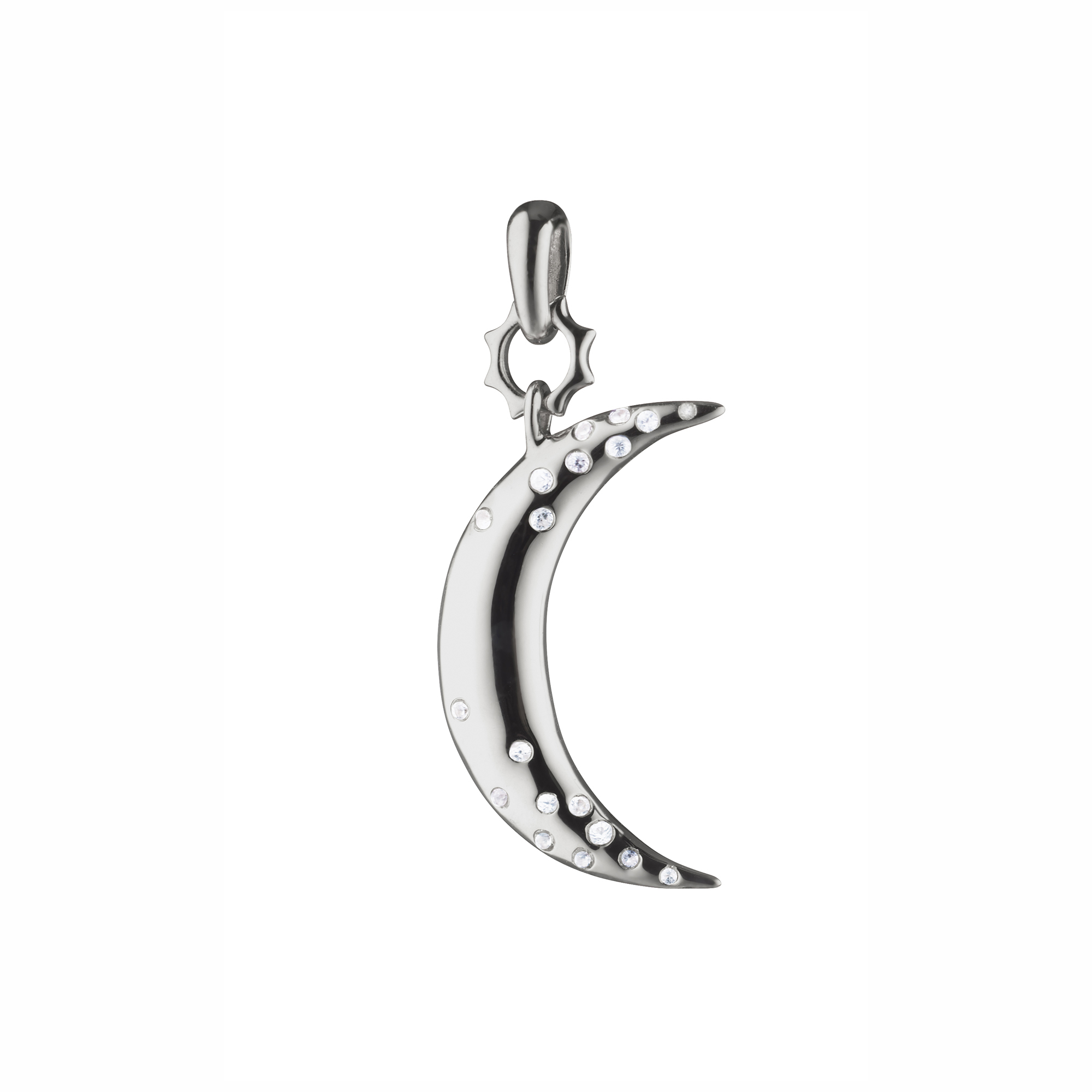 Monica Rich Kosann Mini Dream Moon Charm with Sapphires