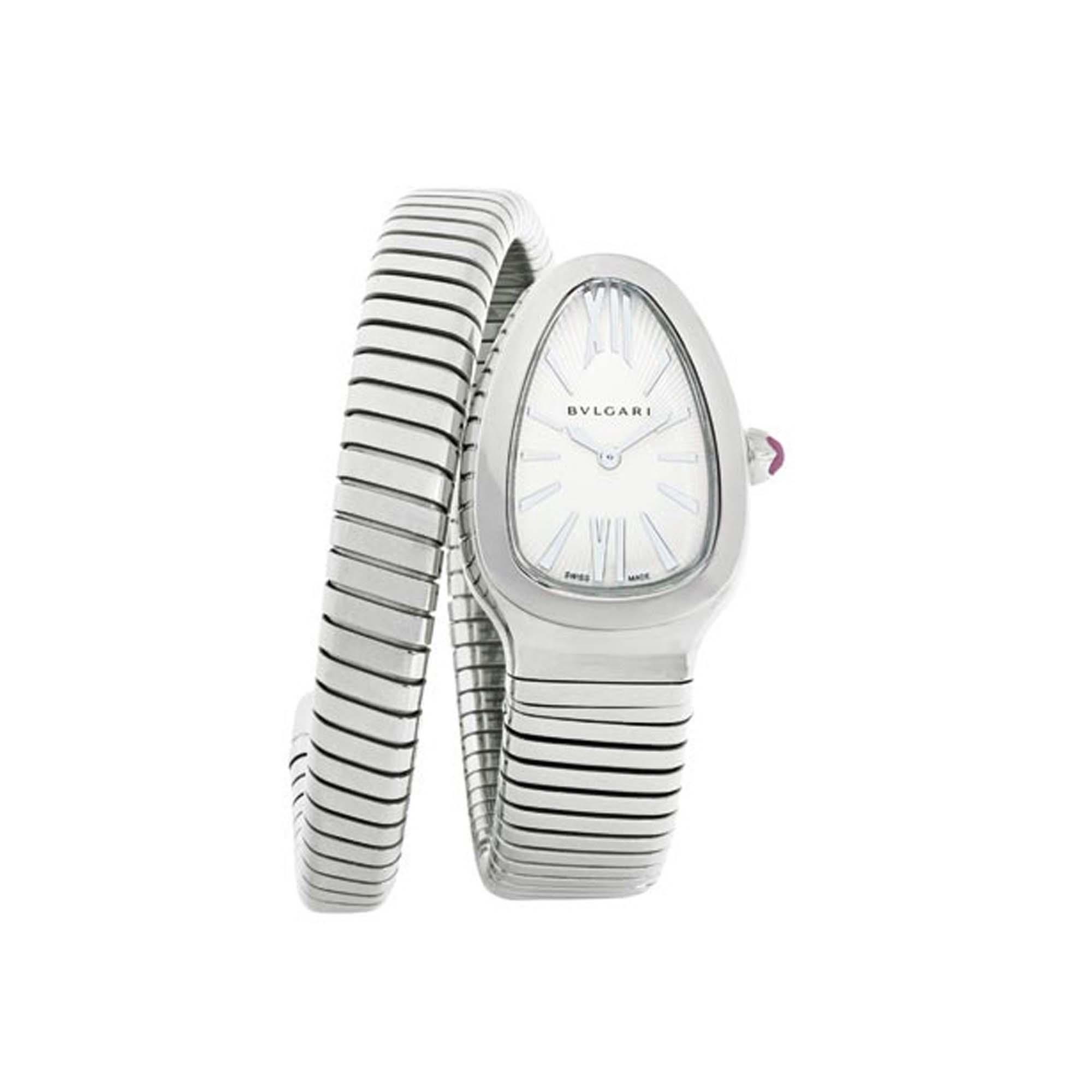 Bvlgari Serpenti Stainless Steel Single Spiral Watch