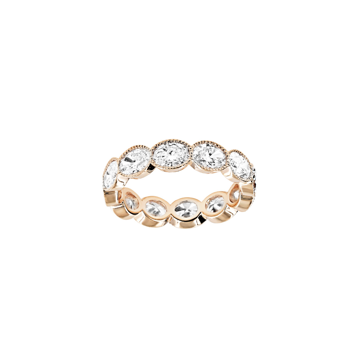 TWO by London 18k Gold Oval Diamond Eternity Band