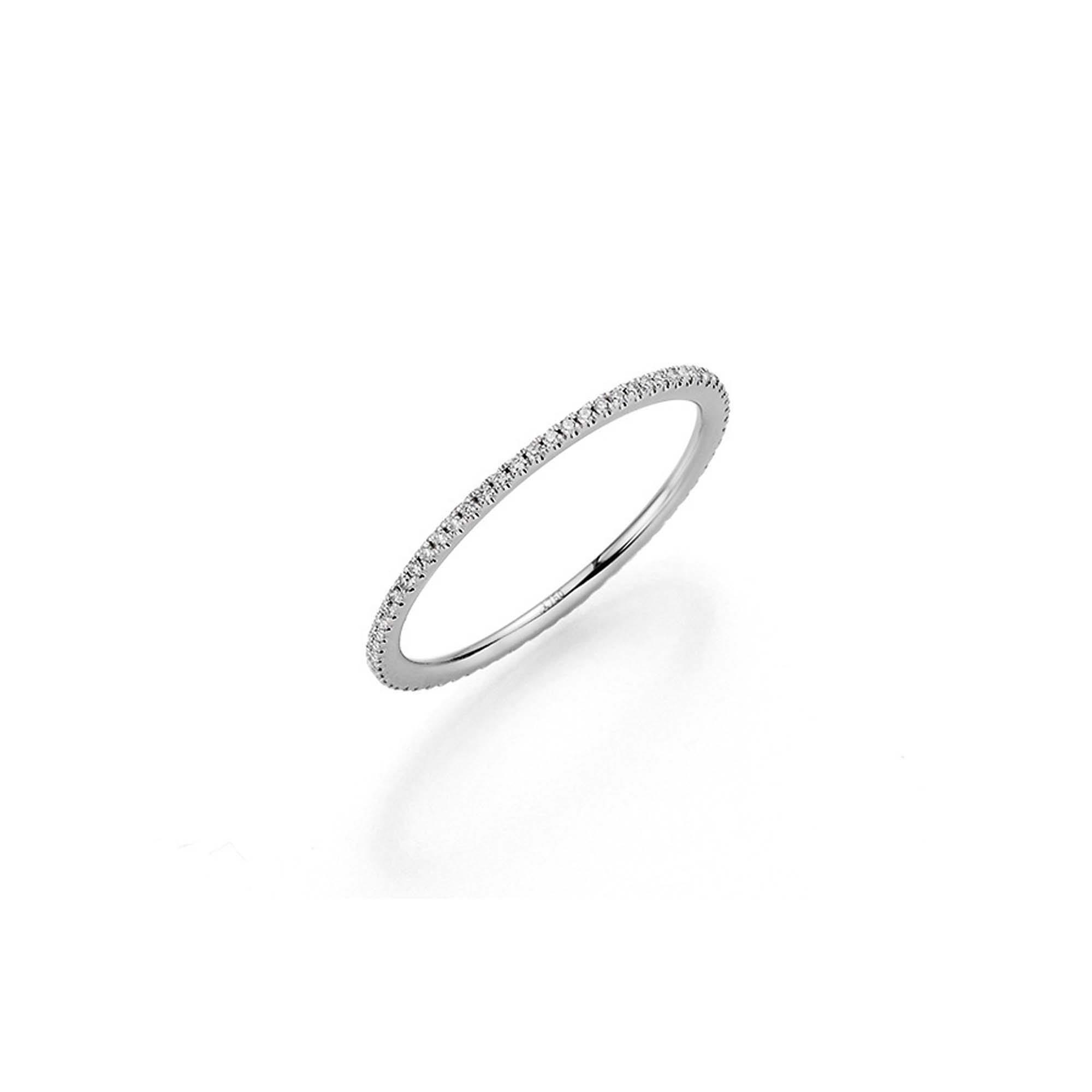 London Collection 18k White Gold 60 Diamond Polished Band