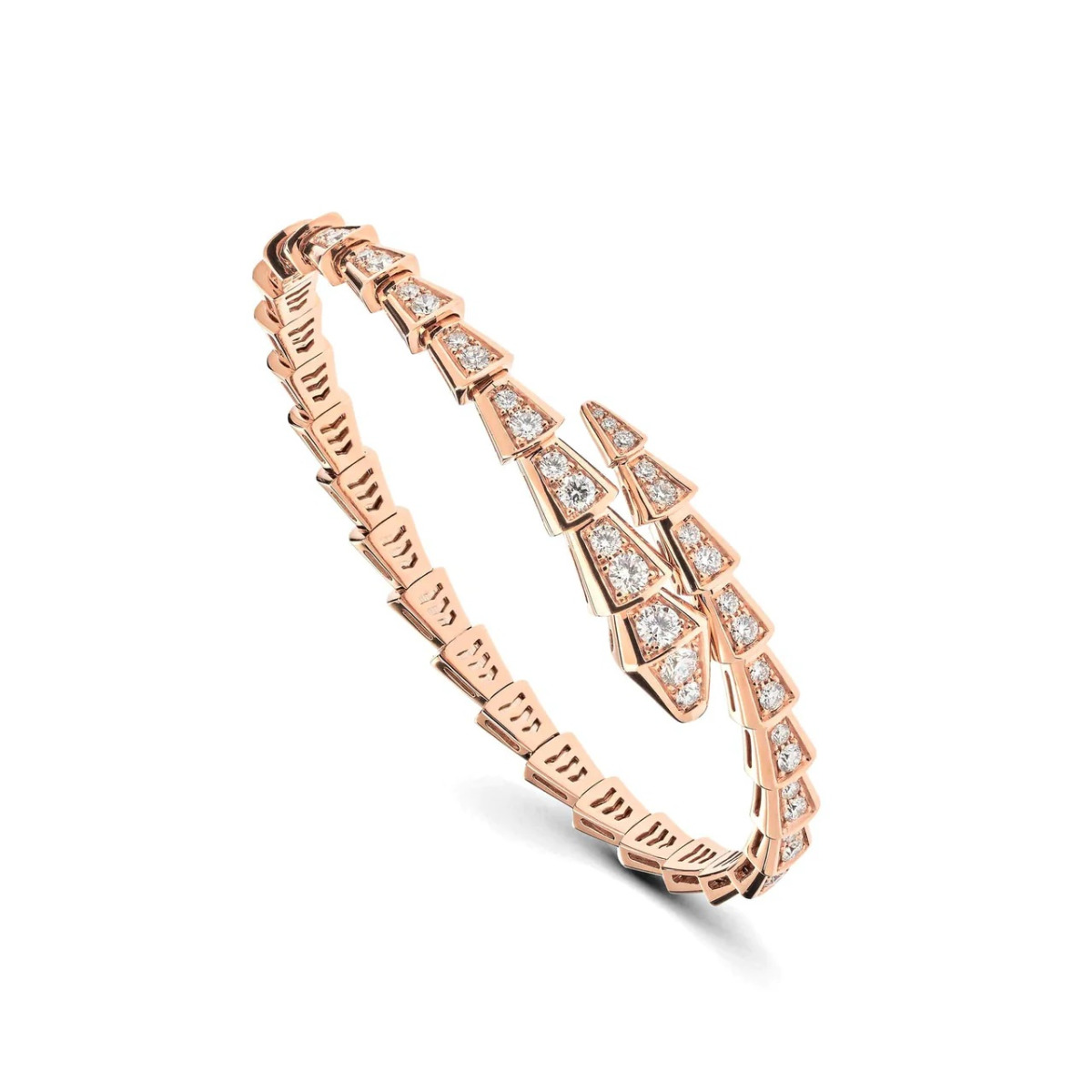 Bvlgari Serpenti 18k Rose Gold Diamond Bracelet