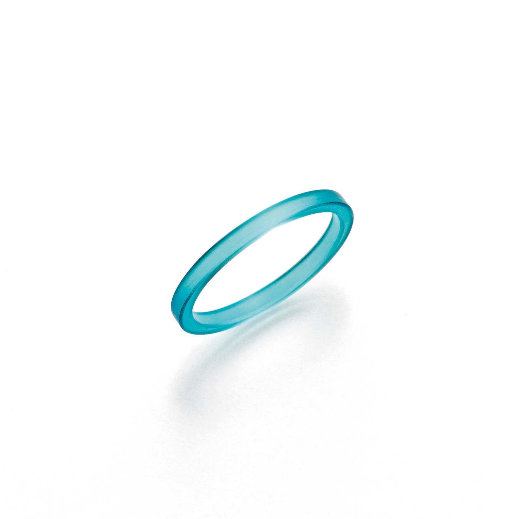 London Collection Petrol 2mm Acrylic Matte Ring