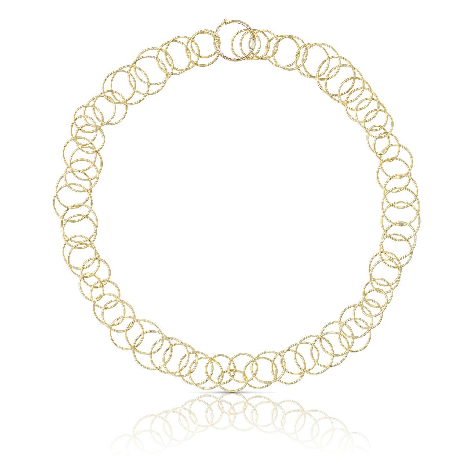 Buccellati Hawaii Yellow Gold Circle Necklace