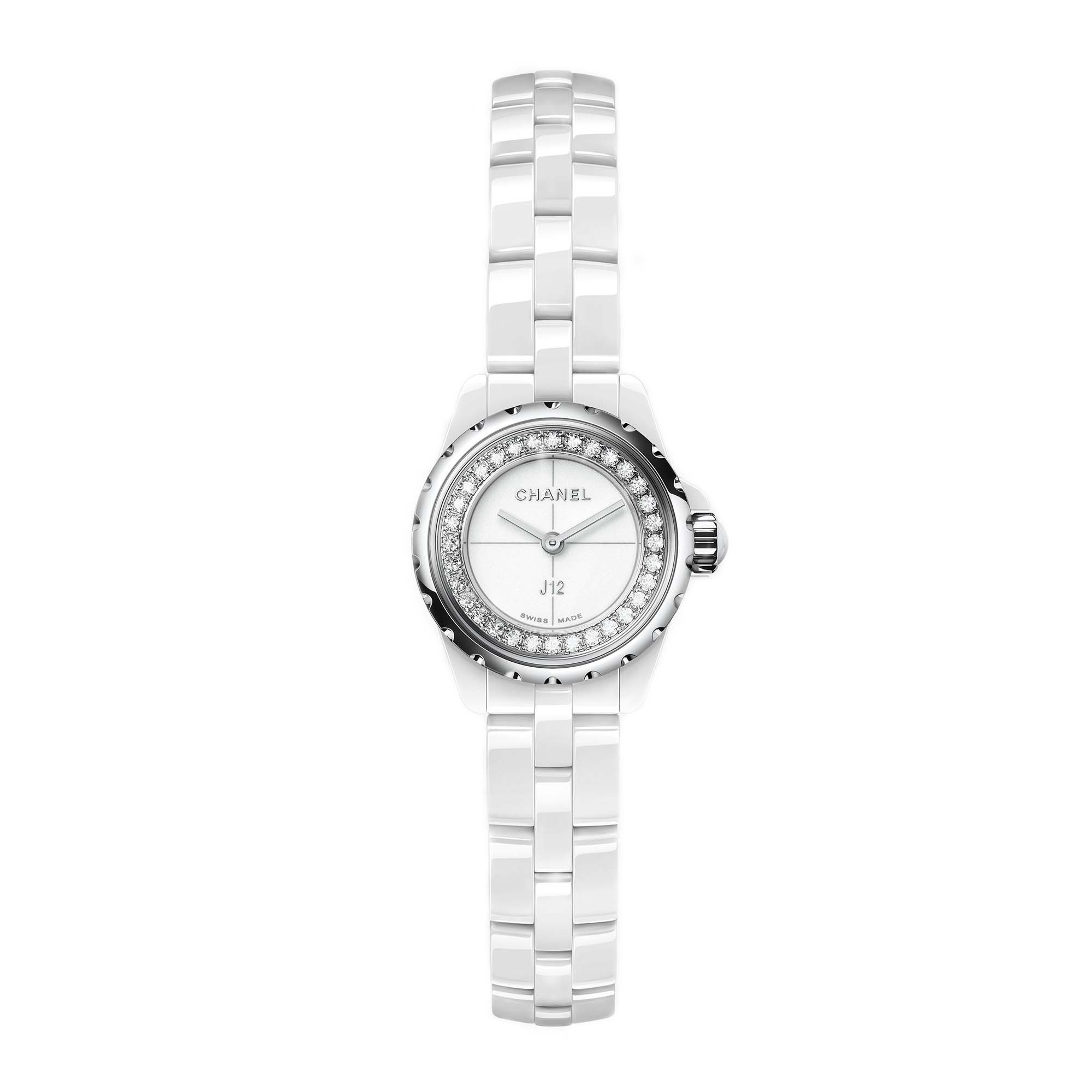 CHANEL J12-XS White Ceramic Diamond Watch