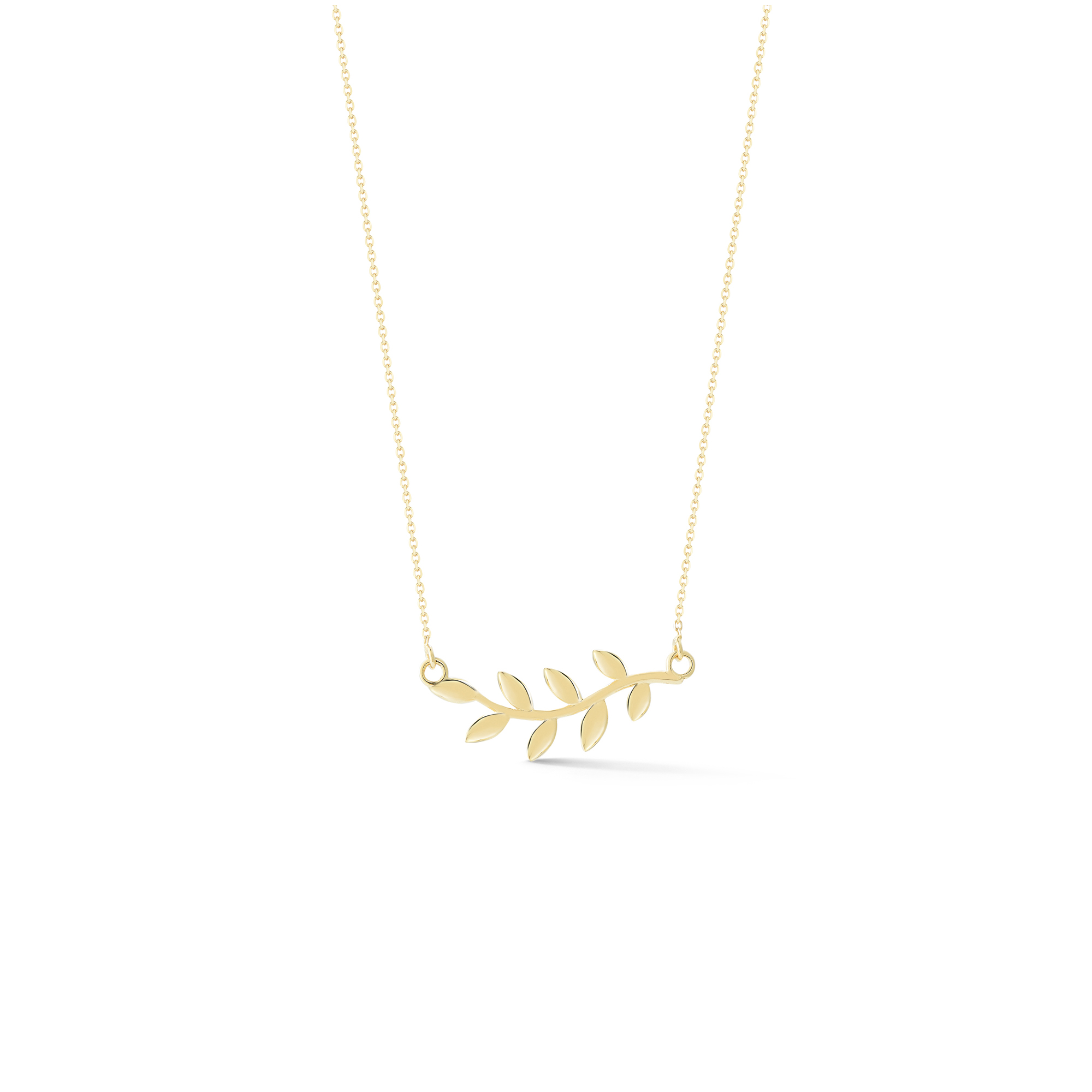 London Collection 14k Leaf Pendant Necklace