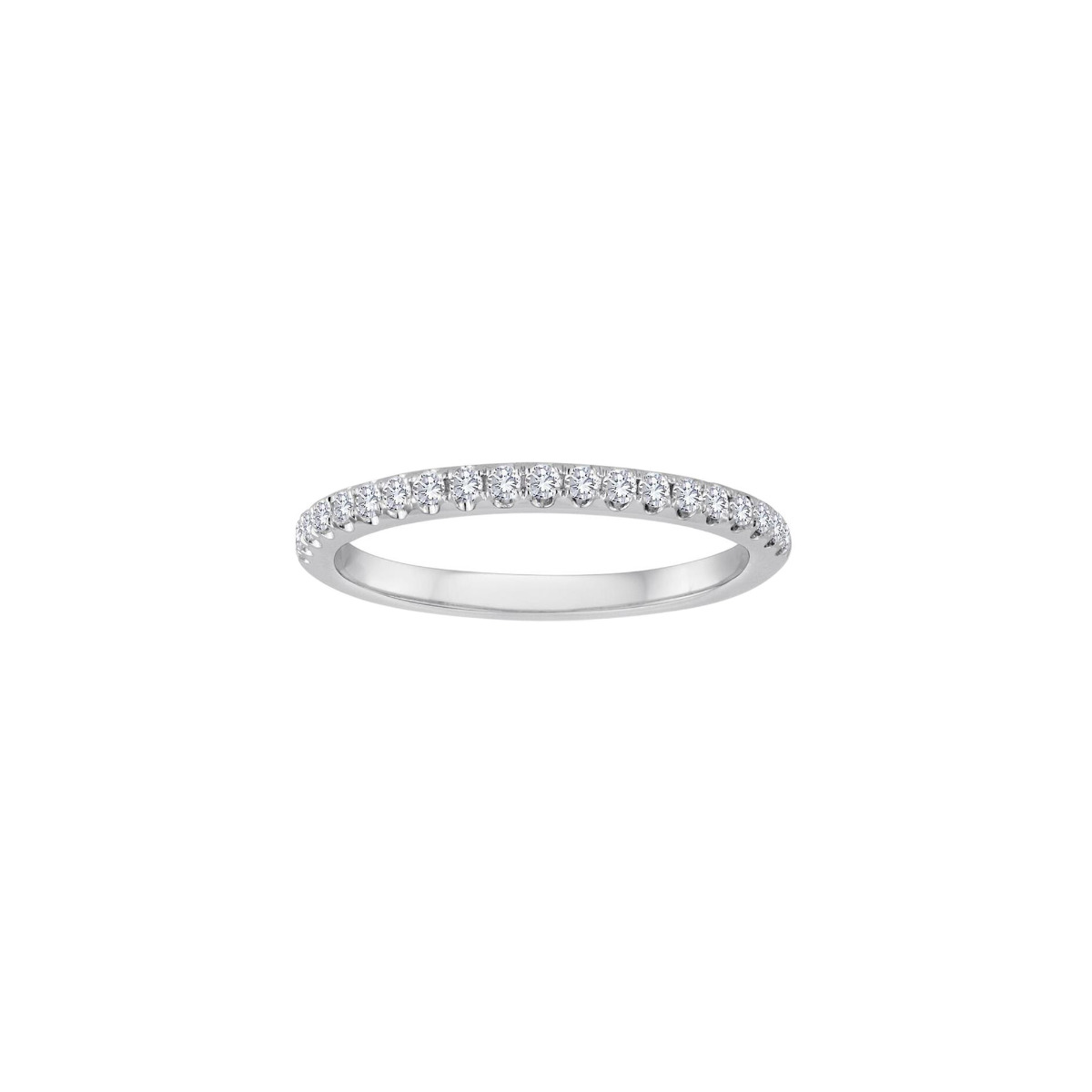 TWO By London 14k White Gold 15 Pave Diamond Band