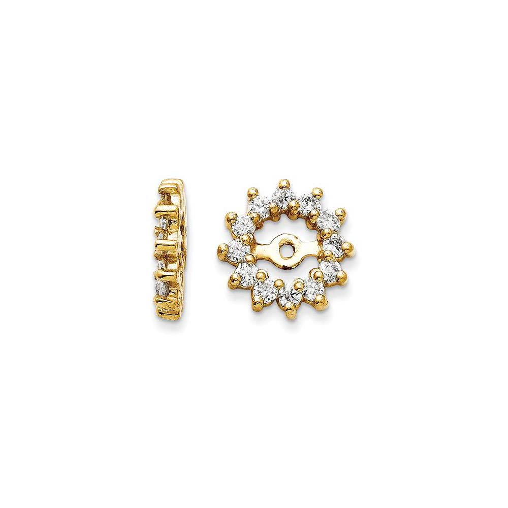 London Collection 14k Yellow Gold Diamond Earring Jackets