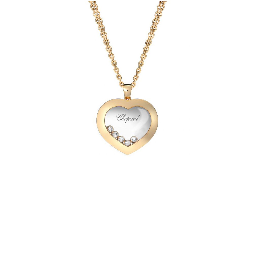 Chopard Happy Diamonds 18k Yellow Gold Diamond Heart Pendant