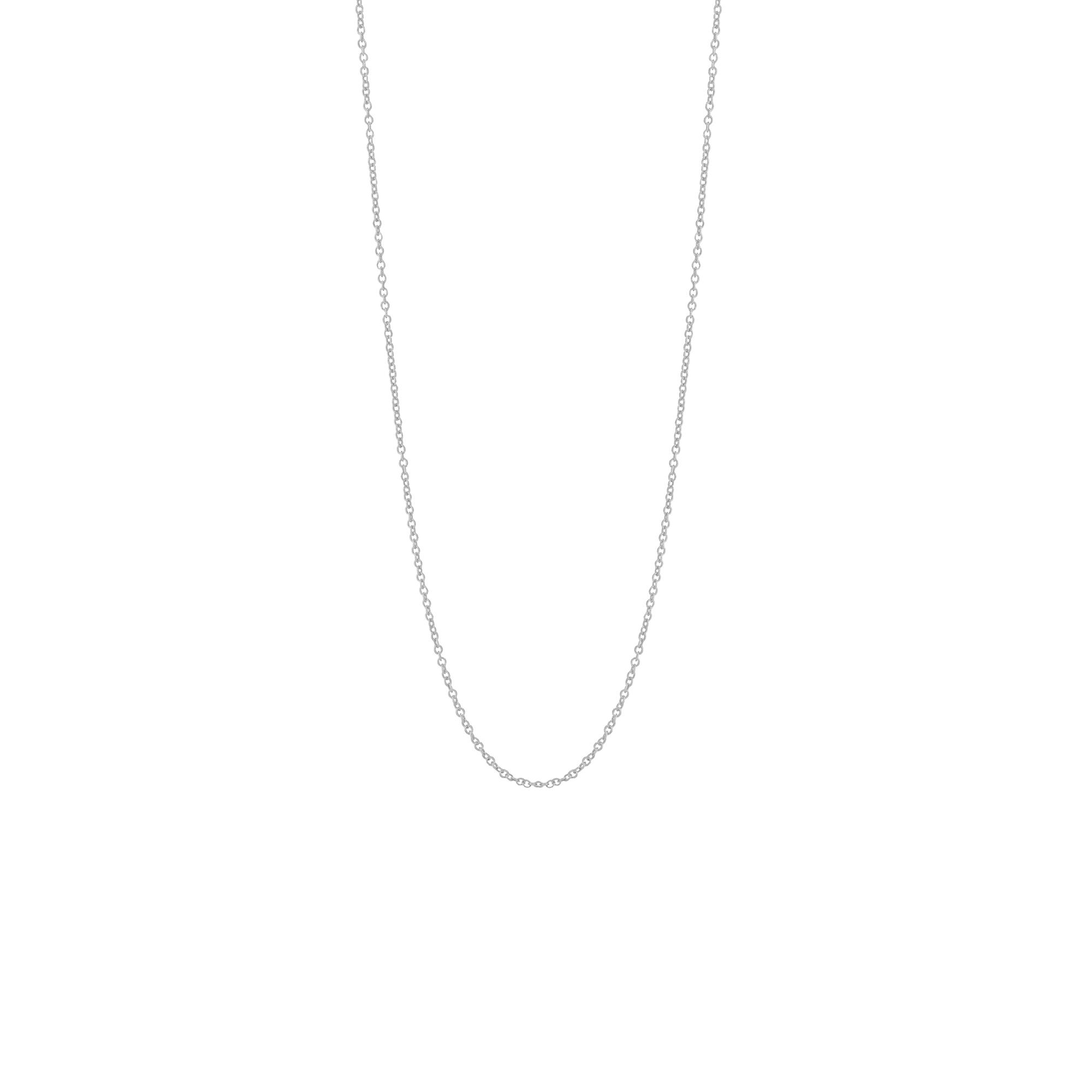 London Collection 14k White Gold .9mm Cable Chain 16"