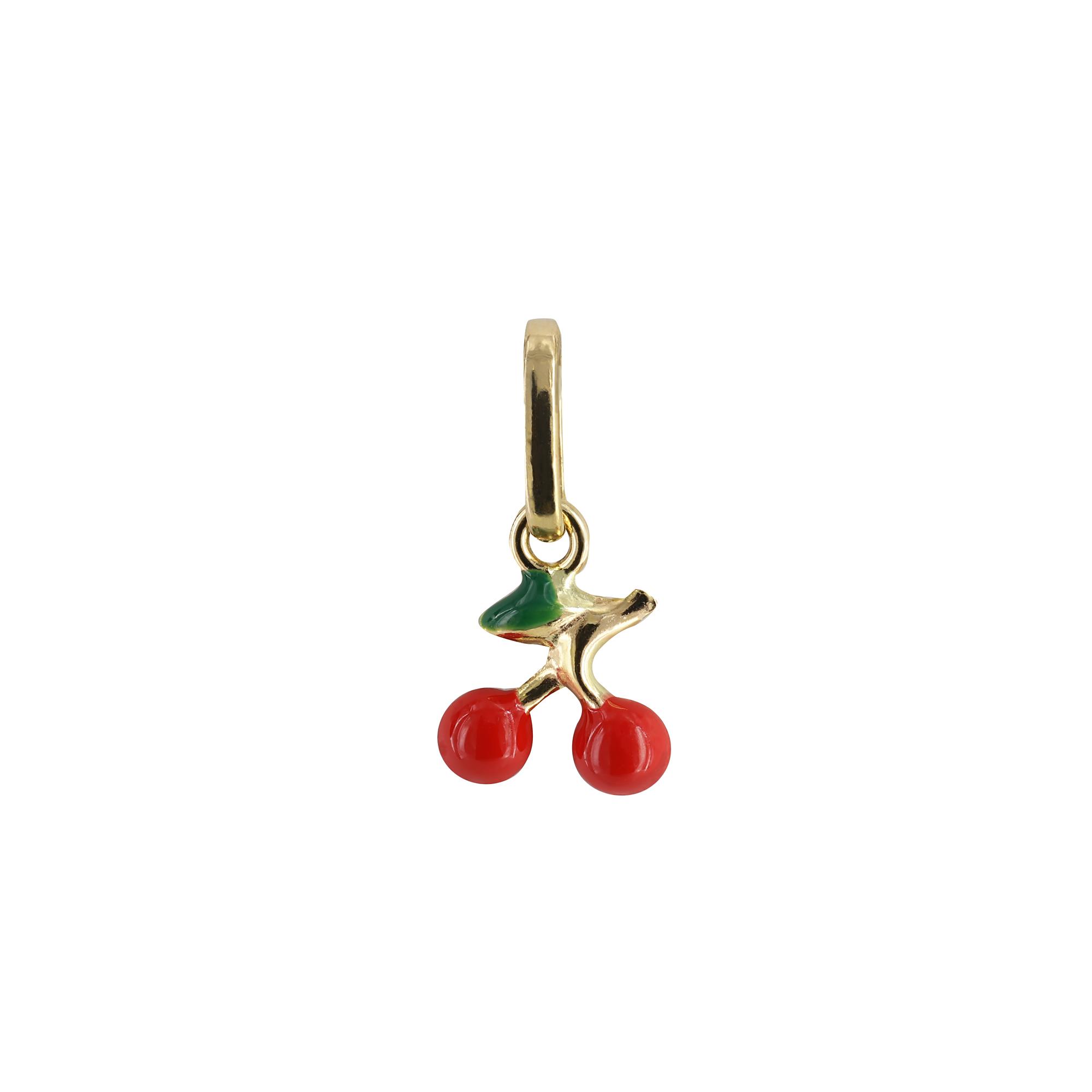 London Collection 18k Yellow Gold Cherry Baby Charm