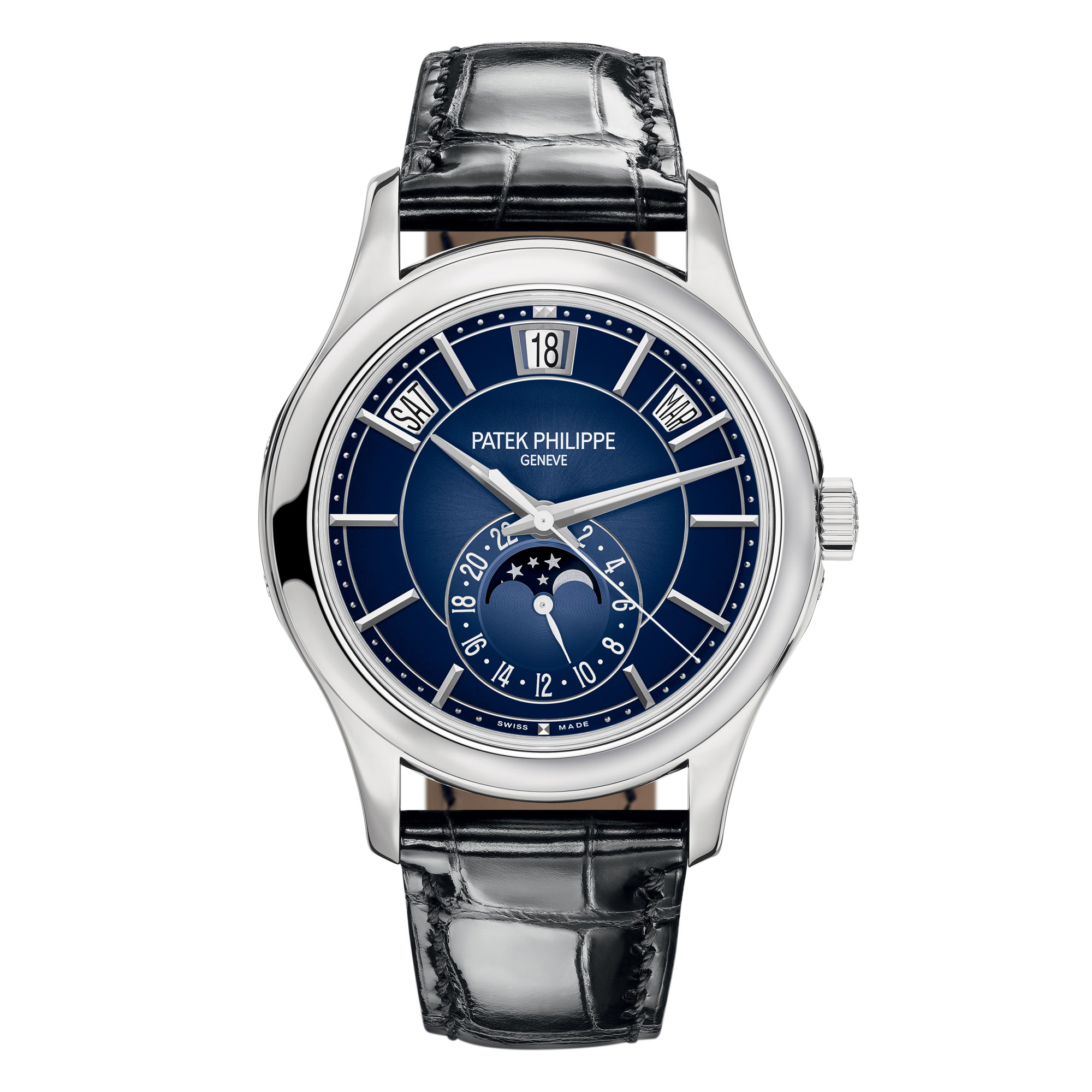 Patek Philippe Complications 18k White Gold Annual Calendar 5205G-013