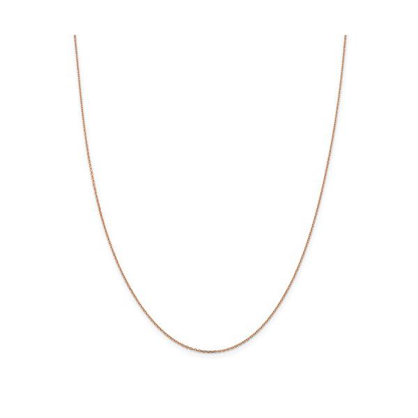 London Collection 14k Rose Gold Diamond Cut Cable Chain 18"