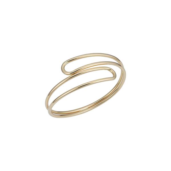 London Collection 14k Yellow Gold Double Bypass Bangle Bracelet