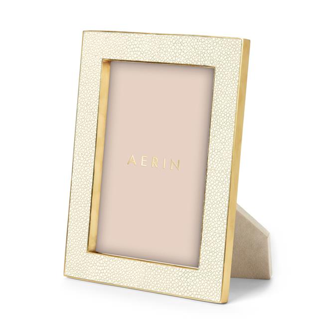 Aerin Classic Shagreen 5x7 Frame Cream