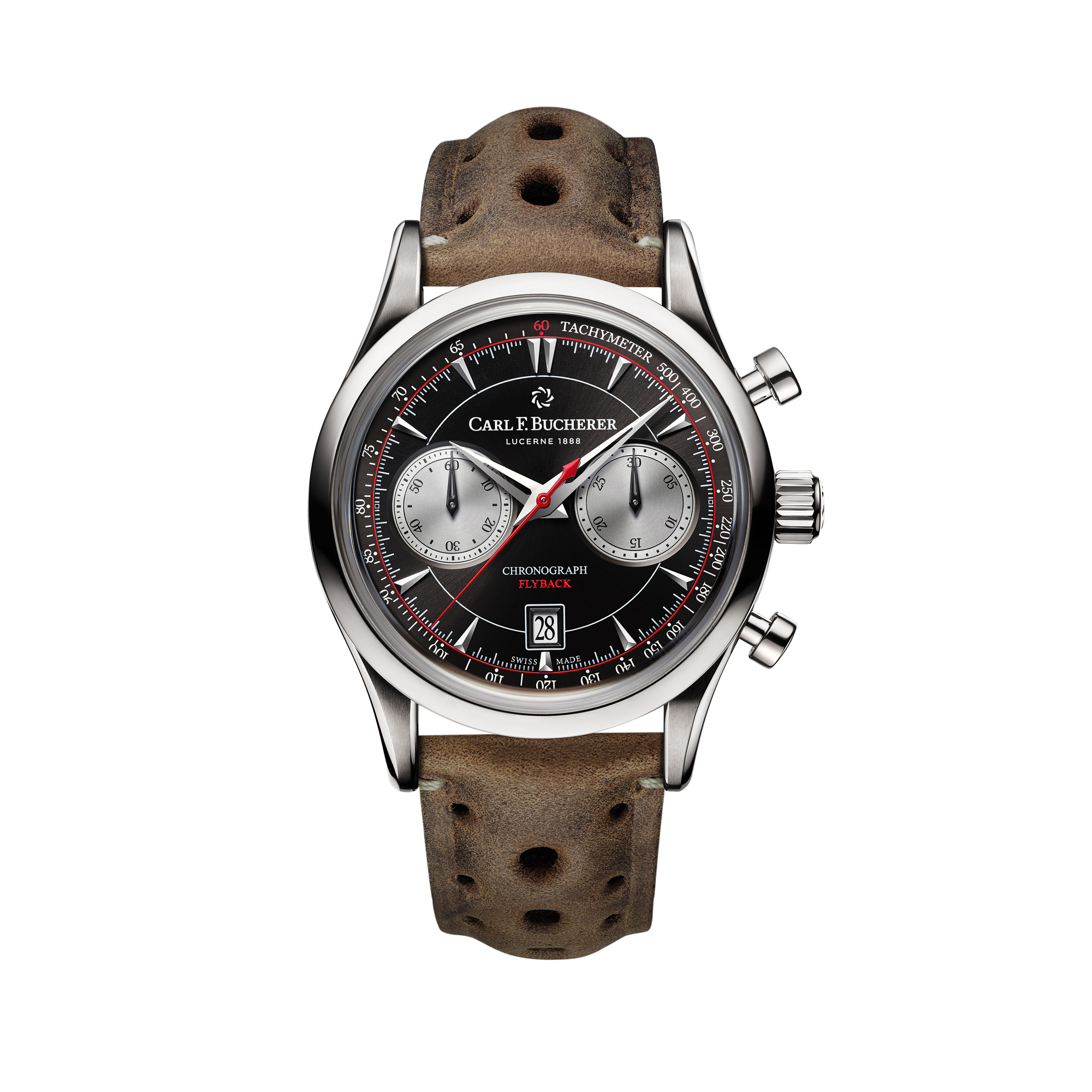 Carl F. Bucherer Manero Flyback Stainless Steel 43mm Watch