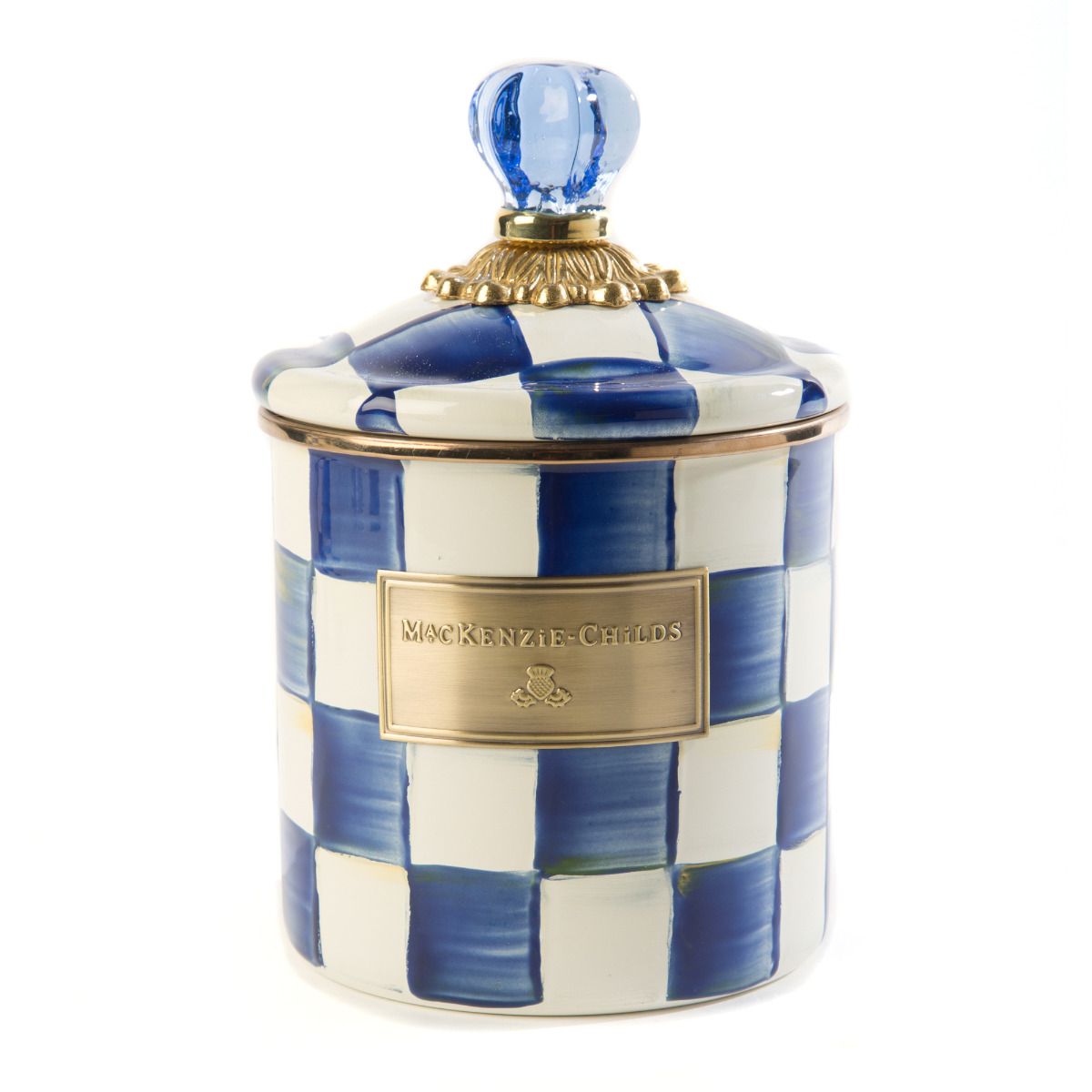 Mackenzie-Childs Royal Check Small Canister