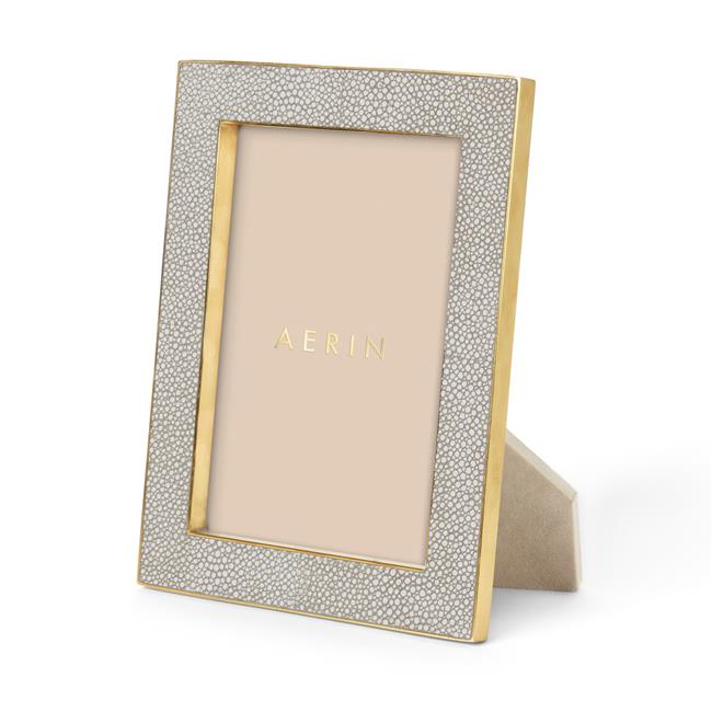 Aerin Classic Shagreen 5x7 Frame Dove