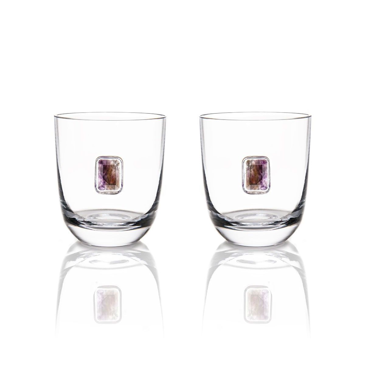 ANNA New York Elevo Double Old Fashioned Glasses Crystal  