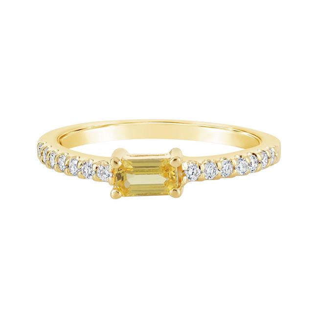 London Collection 14k Yellow Gold Diamond And Gemstone Band