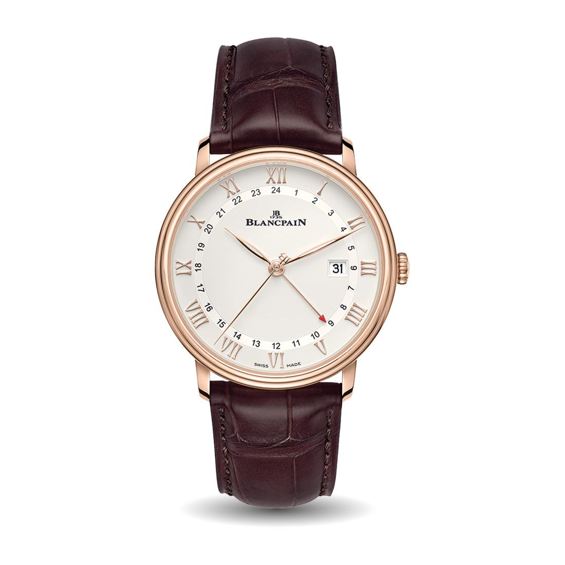 Blancpain Villeret GMT Date 18k Rose Gold 40mm Automatic