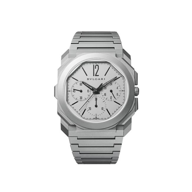 Bvlgari Octo Finissimo Chrono GMT Titanium Grey Dial 42mm Automatic