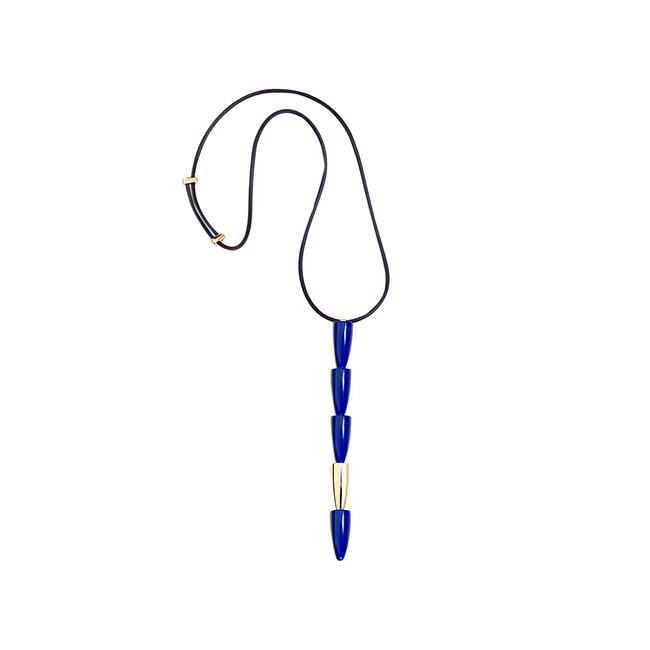 Vhernier Calla 18k Rose Gold Lapis Pendant