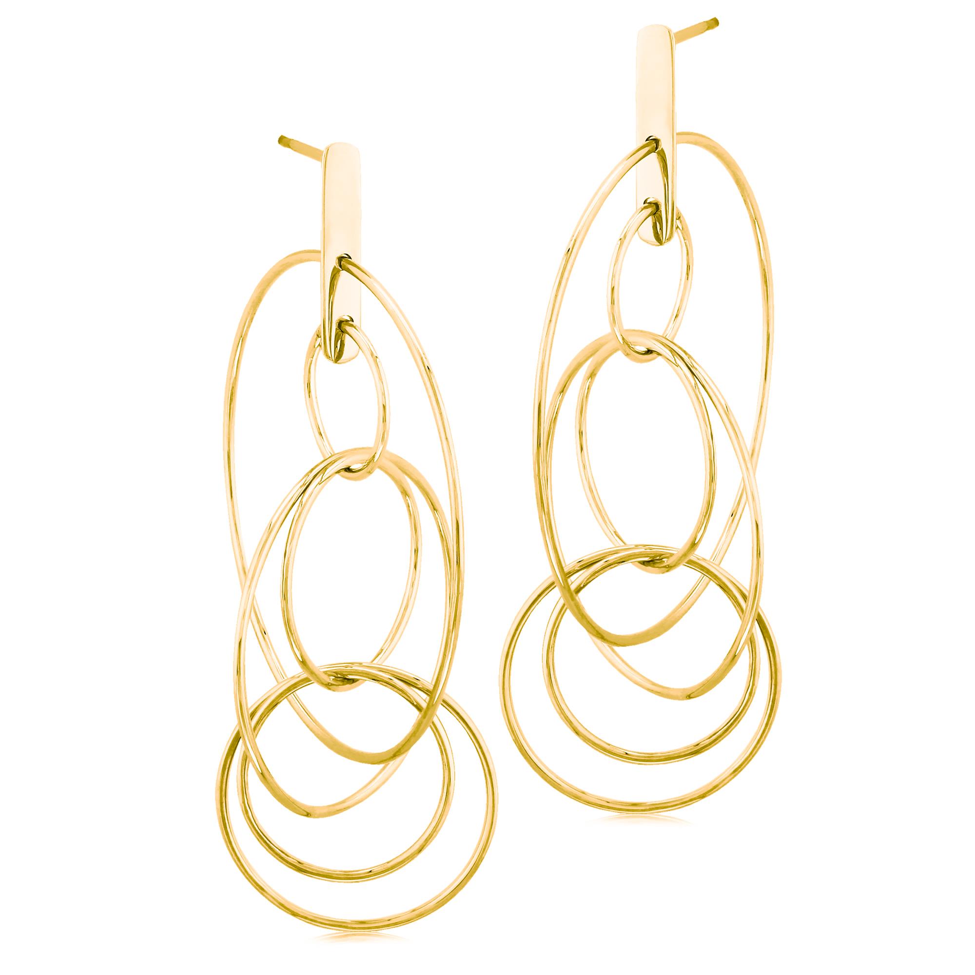 London Collection Flat Bar Mobile Drop Earrings