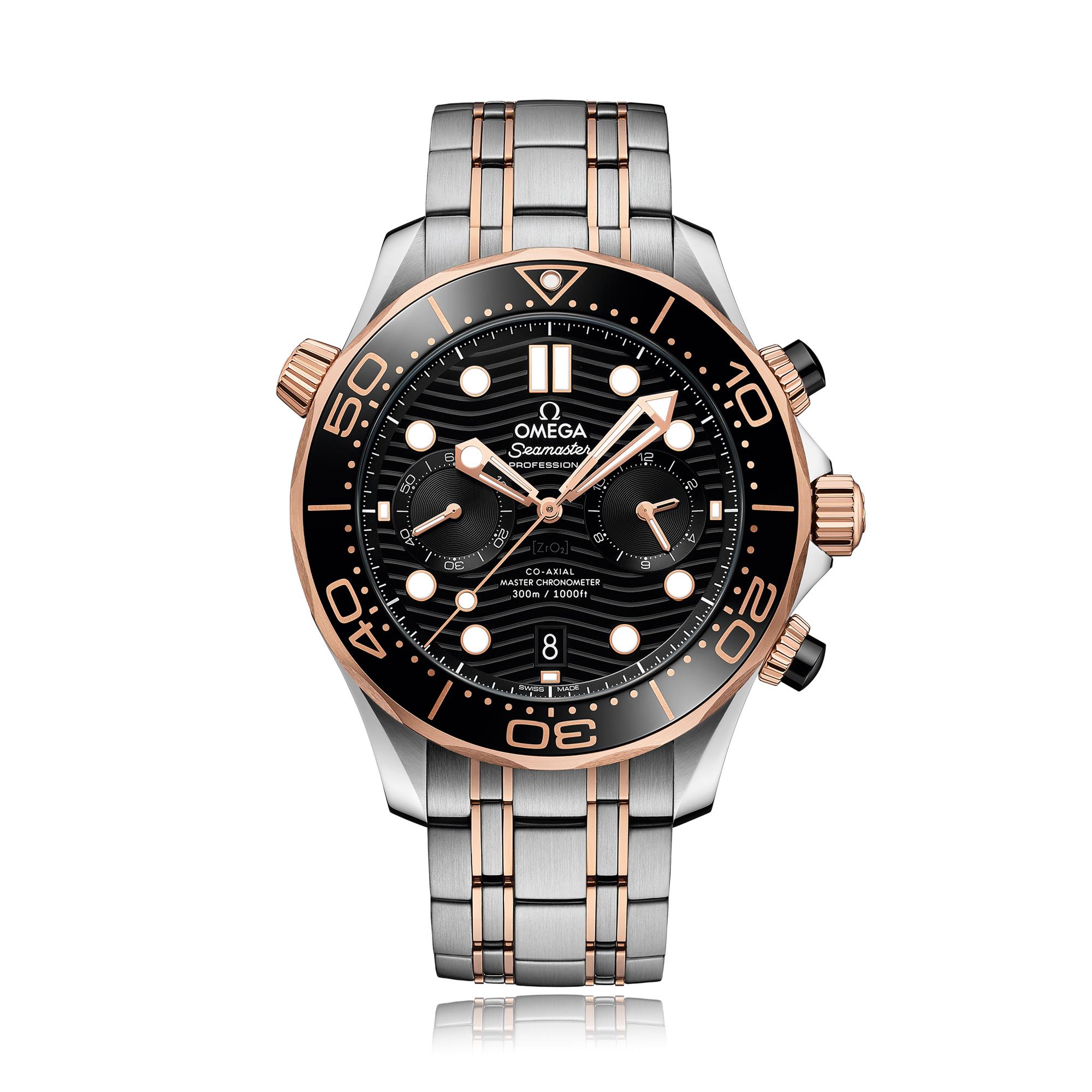 OMEGA Seamaster Diver 300m Stainless Steel and 18k Sedna Gold 44mm Automatic