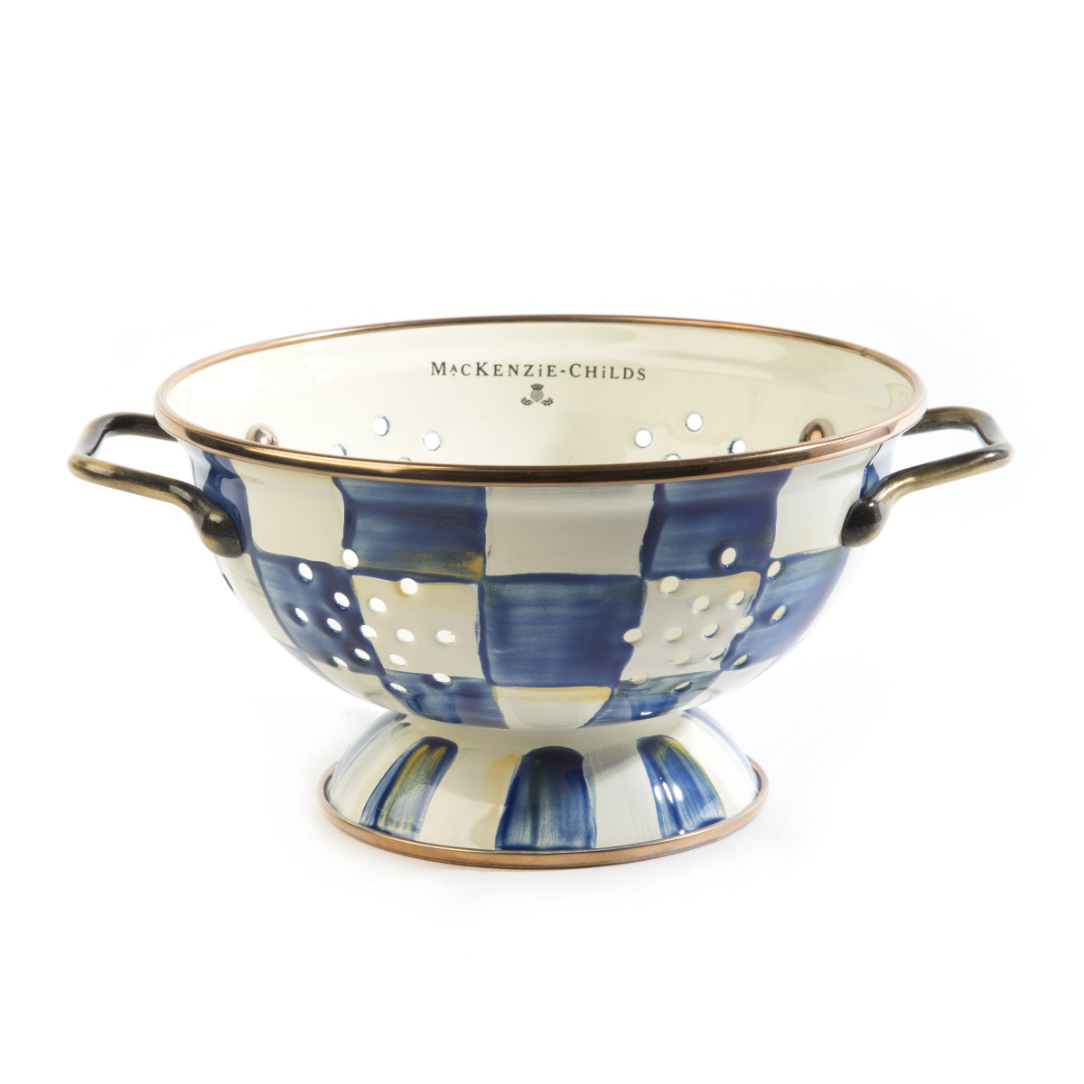 Mackenzie-Childs Royal Check Small Colander