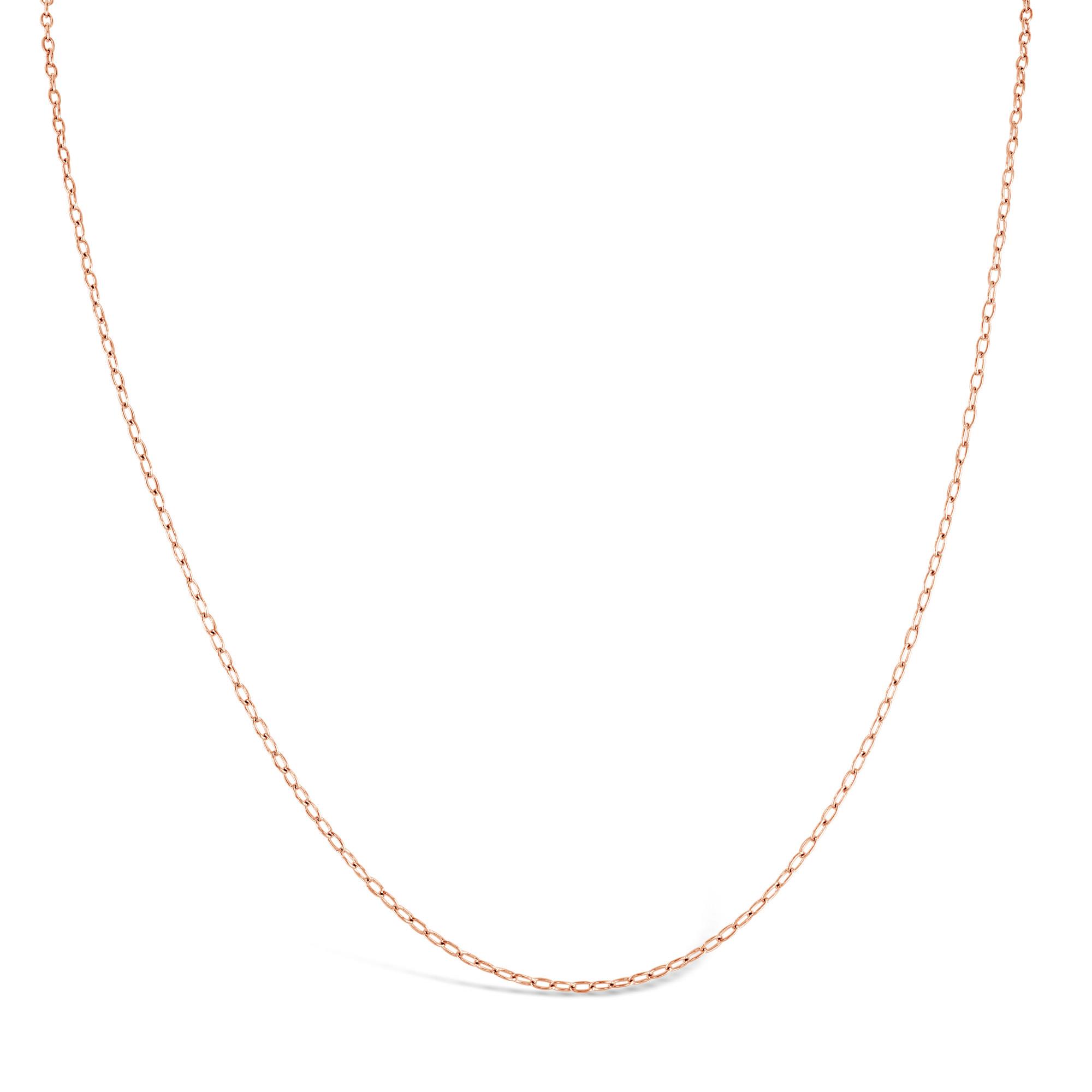 London Collection 14k Rose Gold 2.07mm Forzentina 30 Inch Necklace