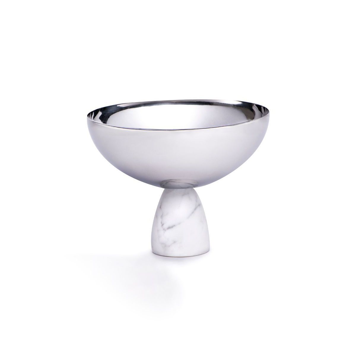 ANNA New York Coluna Nut Bowl Marble & Silver  