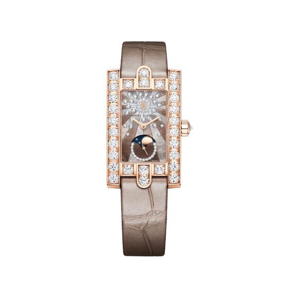 Harry Winston Rose Gold Avenue Classic Moon Phase