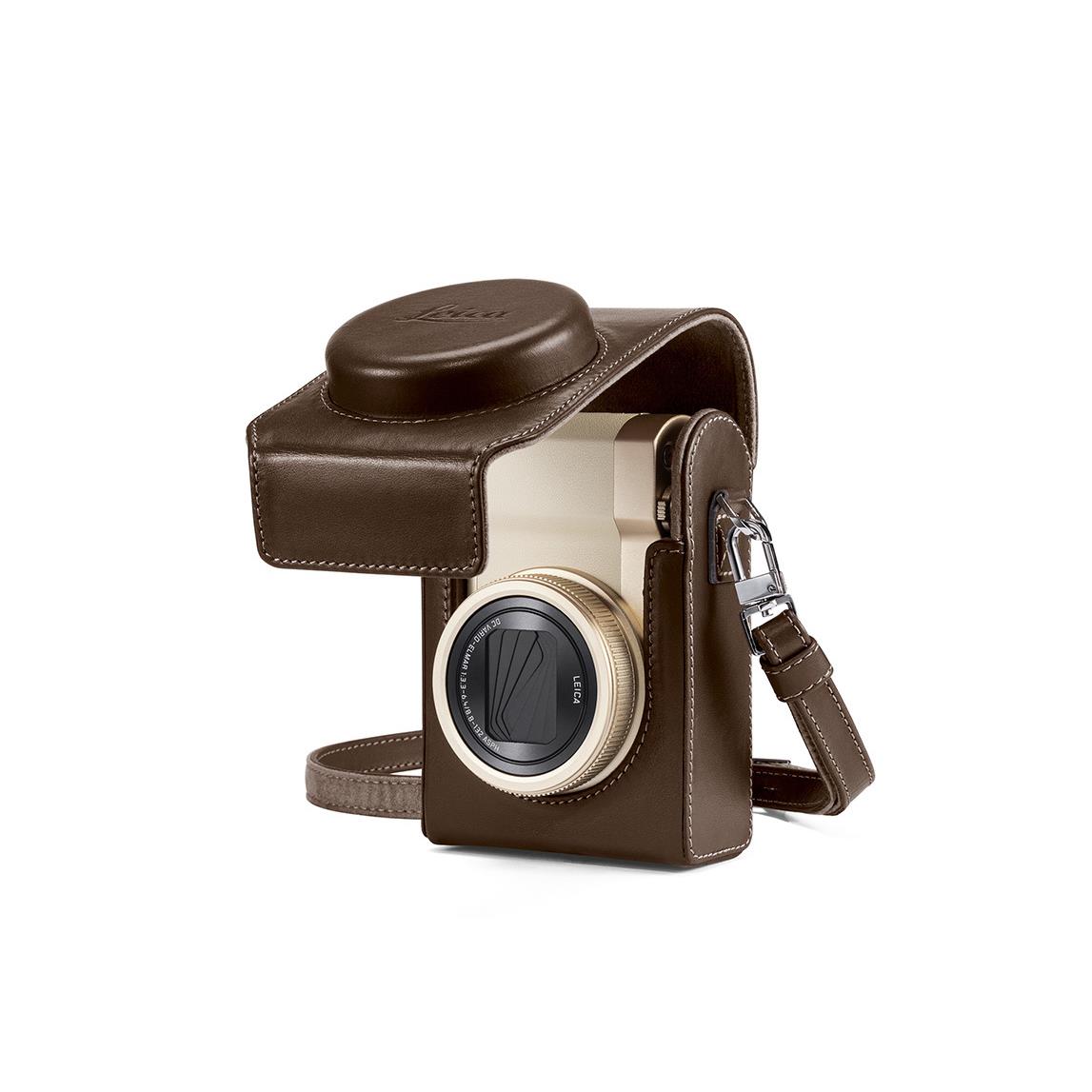 Leica Leather Case with Strap for C-Lux, Taupe