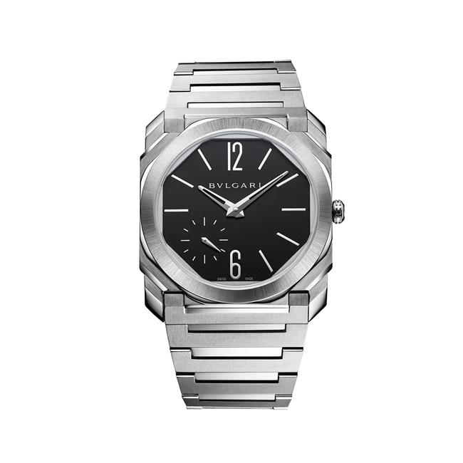 Bvlgari Octo Finissimo Stainless Steel Black Dial 40mm Automatic