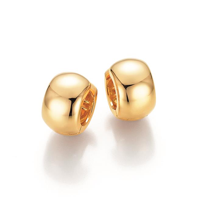 London Collection 18k Yellow Gold 17mm Huggie Earrings