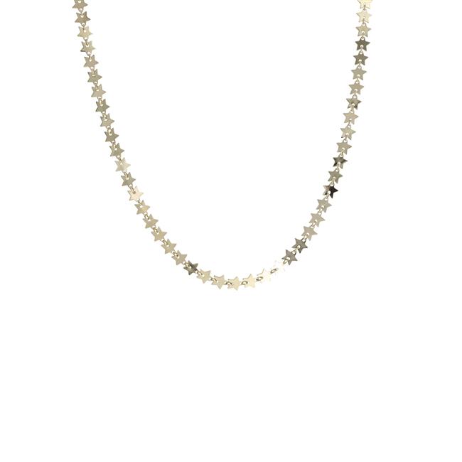 London Collection 14k Yellow Gold Multi Star Necklace