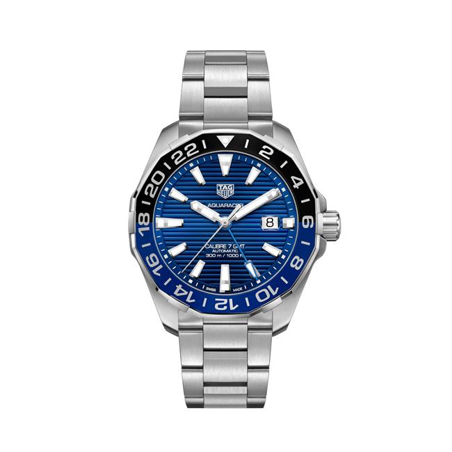 TAG Heuer Aquaracer GMT Black and Blue 43mm Automatic