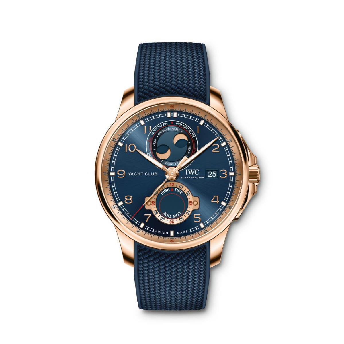 IWC Rose Gold Portugieser Yacht Club Moon and Tide