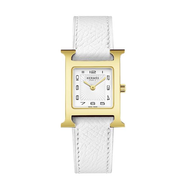 Hermes Heure H Gold Plated Steel