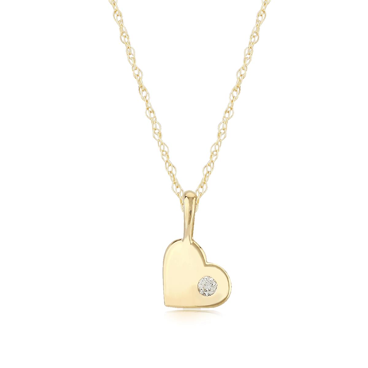 London Collection Diamond Heart Pendant Necklace