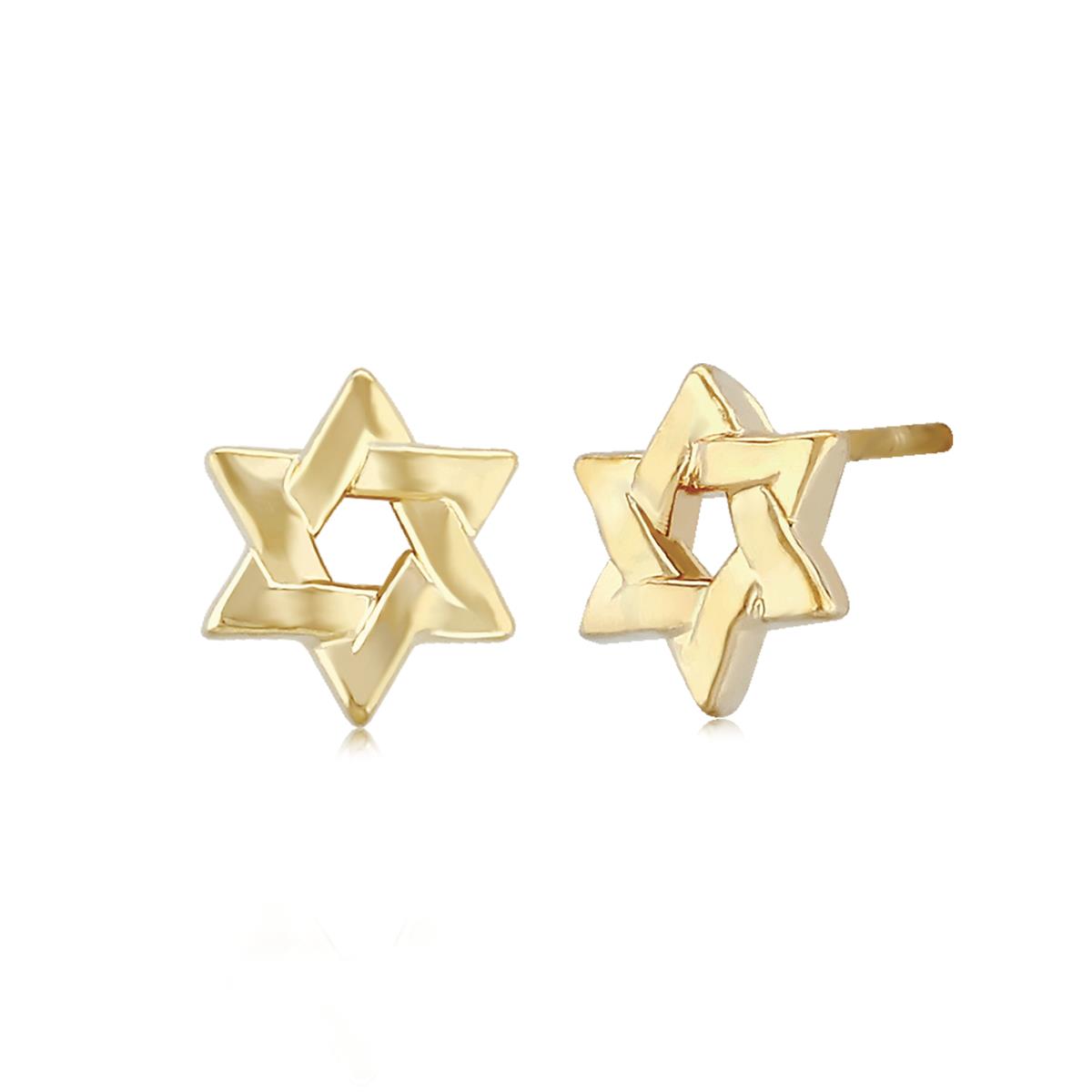 London Collection 14k Star of David Stud Earrings