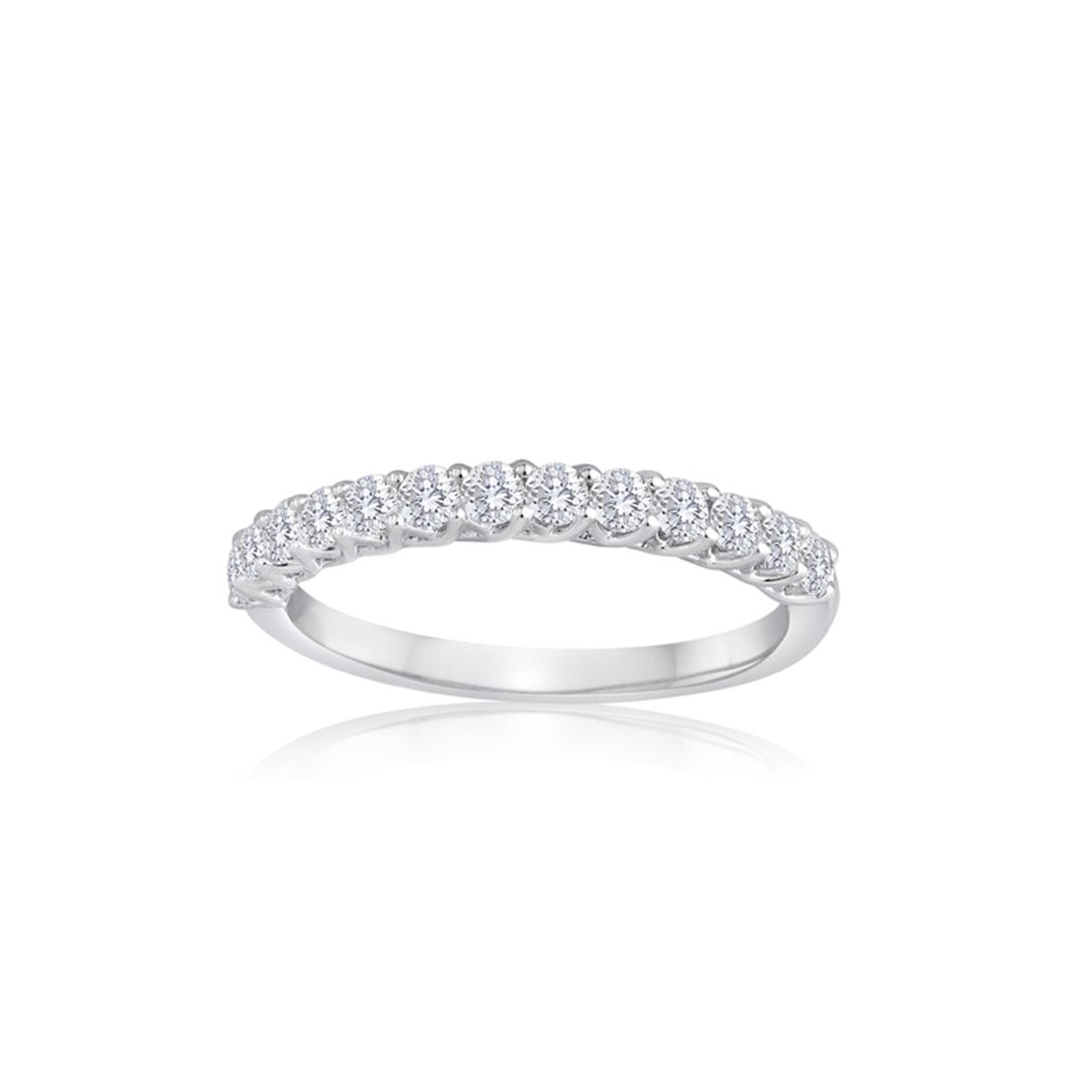 TWO by London Platinum Round Diamond Weave Band