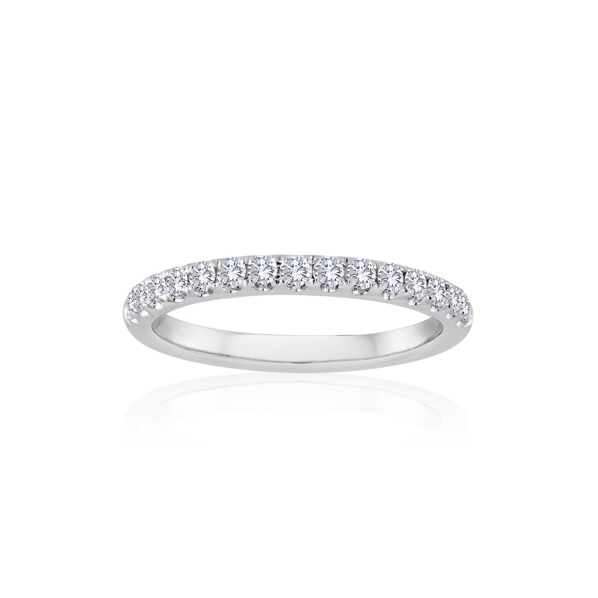 TWO by London Platinum Half Diamond Wedding Band