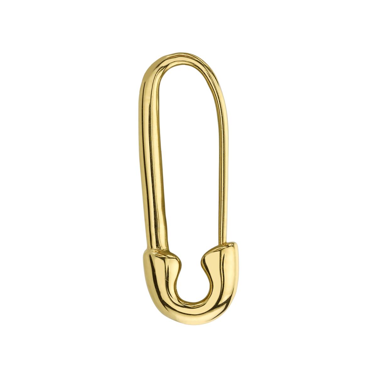 Anita Ko 18k Yellow Gold Safety Pin Single Earring