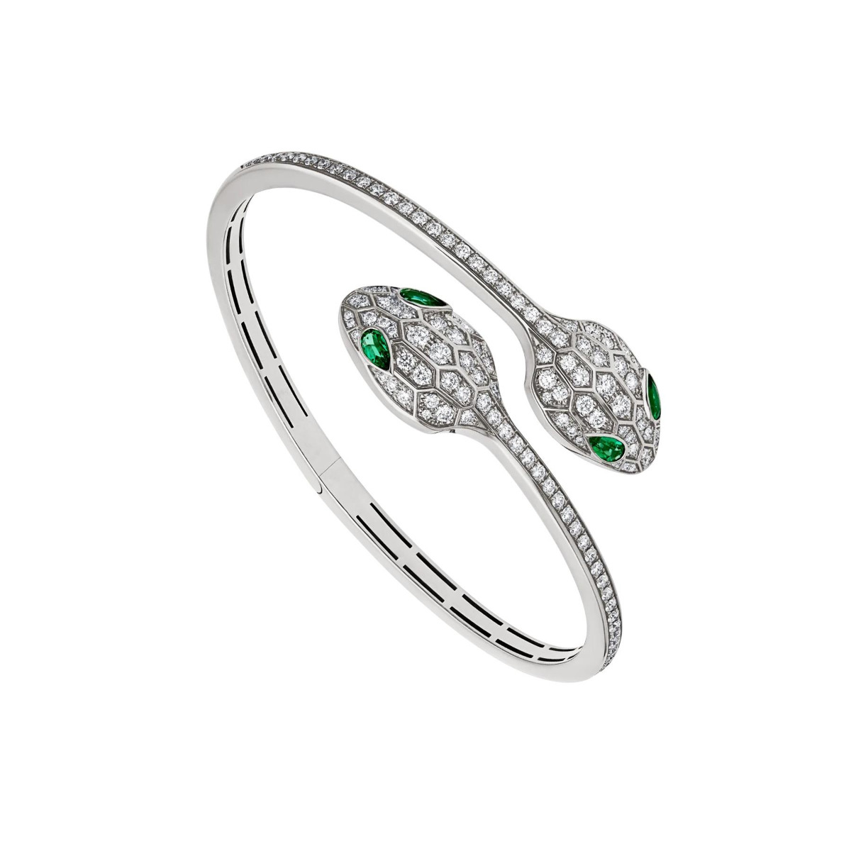 Bvlgari Serpenti Seduttori Diamond and Emerald Bracelet