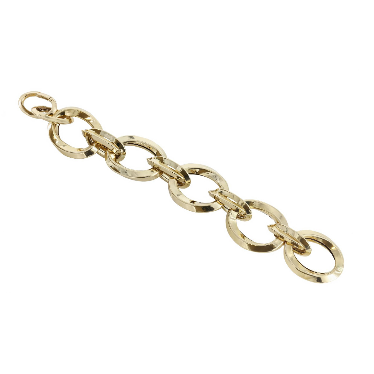 London Collection 18k Yellow Gold Oval Vintage Link Bracelet