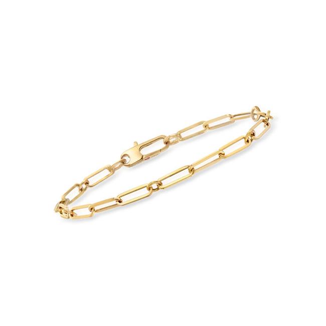 Roberto Coin 18k Yellow Gold Paper Clip Link Bracelet